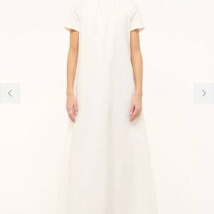 STAUD Ilana White Maxi Dress
